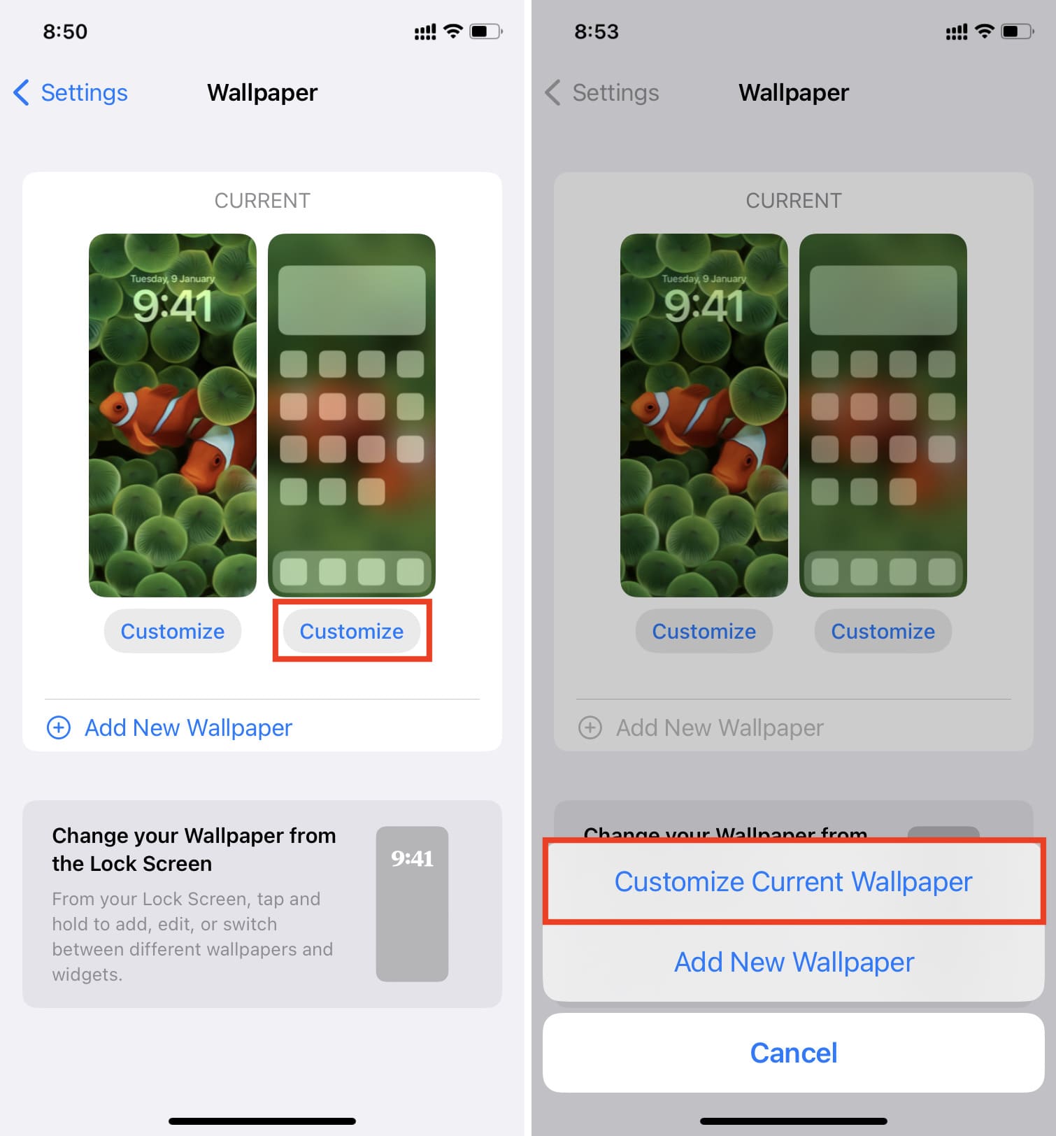 Ios 16 Sperrbildschirm Und Hintergrund Unterschiedlich So legen Sie verschiedene Bilder als Hintergrundbild für den iPhone