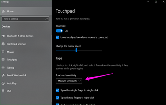 Corregir que el cursor del mouse se mueva solo en Windows 10 3