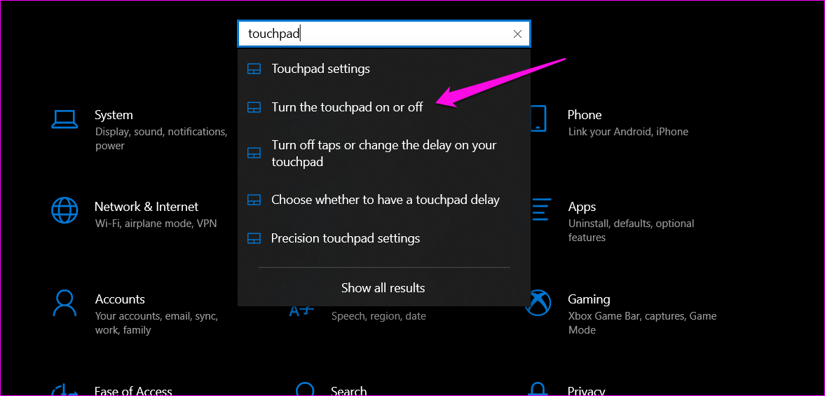 Corregir que el cursor del mouse se mueva solo en Windows 10 1