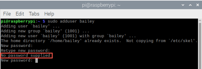 Raspberry Pi Agregar usuario sin contraseña
