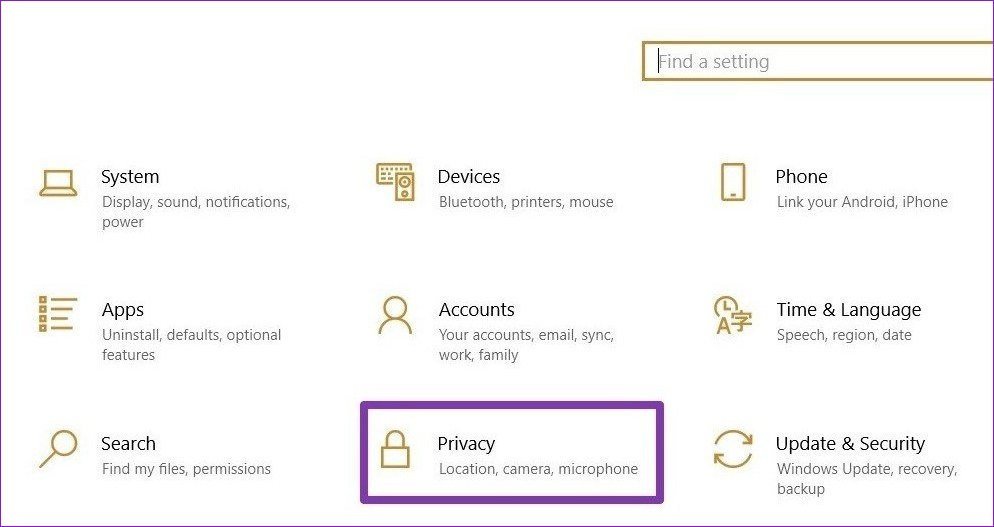 Ventana de configuración