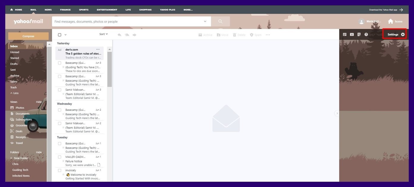 Crear alias de correo electrónico en el correo de yahoo paso 2