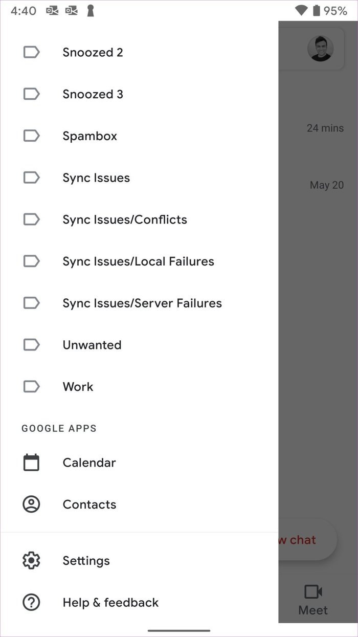 Configuración de Gmail en Android