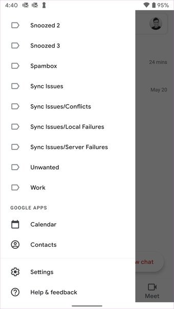 Configuración de Gmail en Android