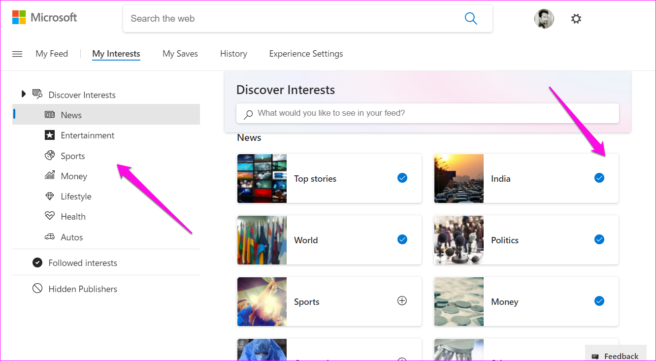 Desactivar Habilitar el widget de barra de tareas de noticias e intereses en Windows 10 10
