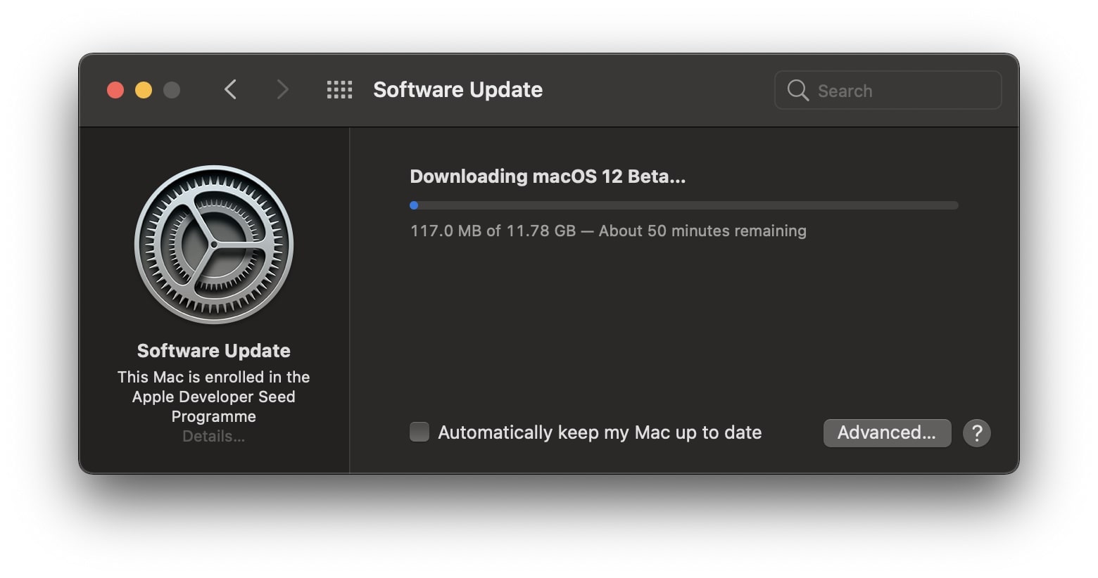 Instalar macOS 12 beta