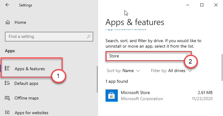 Búsqueda de tienda mínima