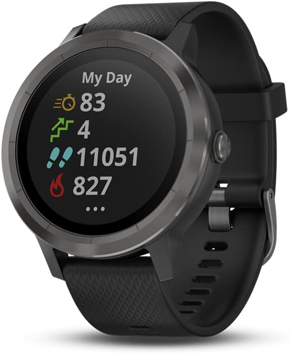 Garmin vívoactive 3, GPS Smartwatch, pagos sin contacto, aplicaciones deportivas integradas, negro/Pizarra