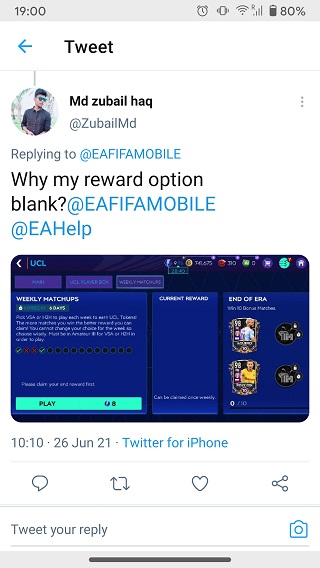 FIFA-Mobile-Weekly-matchups-rewards-issue-reports