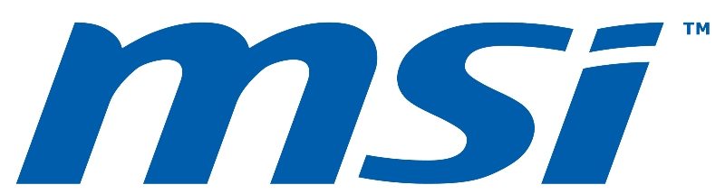 Logotipo de MSI azul alto