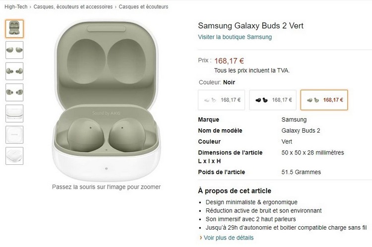 Samsung best sale buds especificaciones