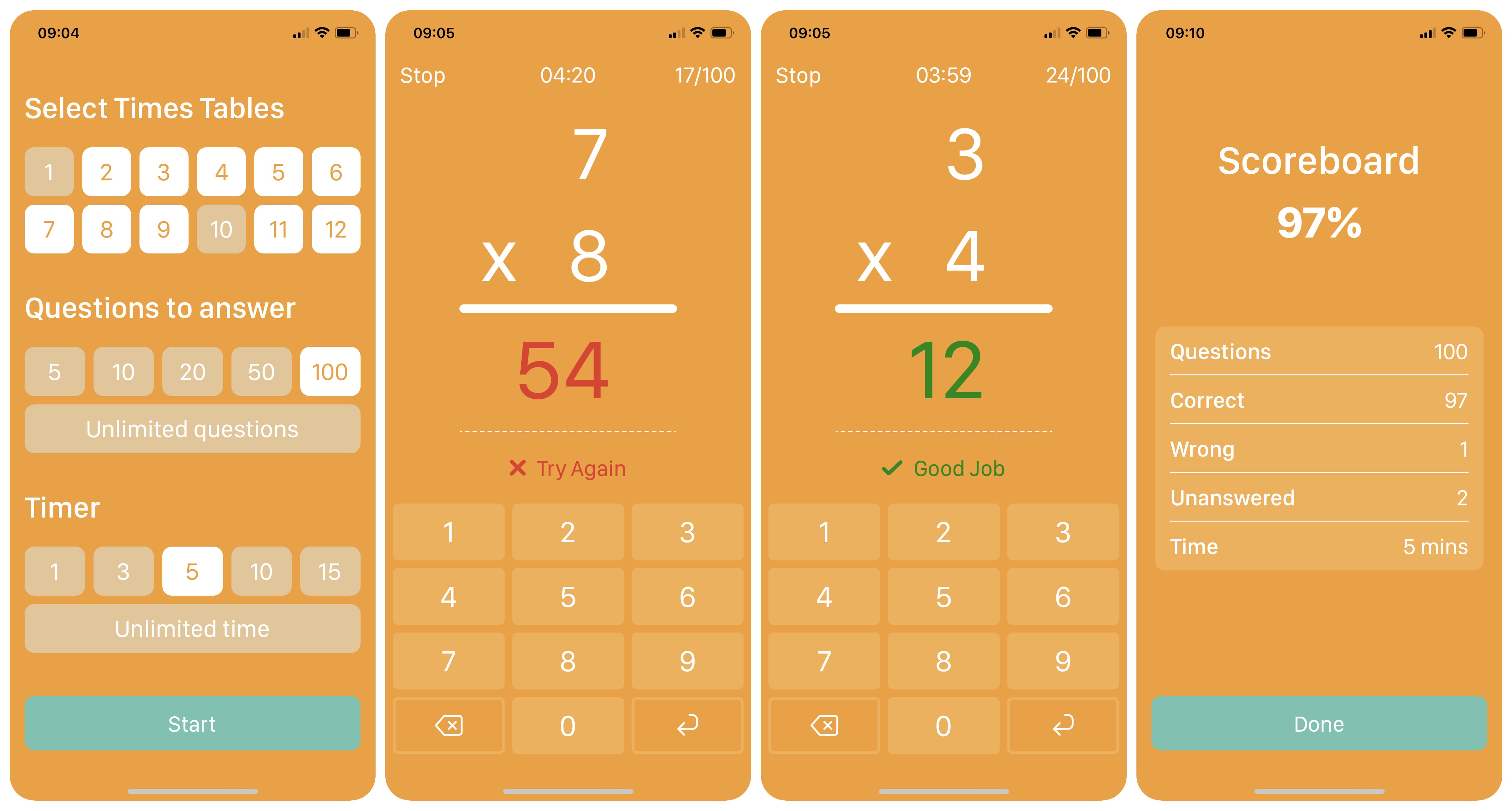 Me Preguntas Las Tablas De Multiplicar No pude encontrar una buena aplicación de tablas de multiplicar para mi  hija, así que hice mi propia - ES Atsit