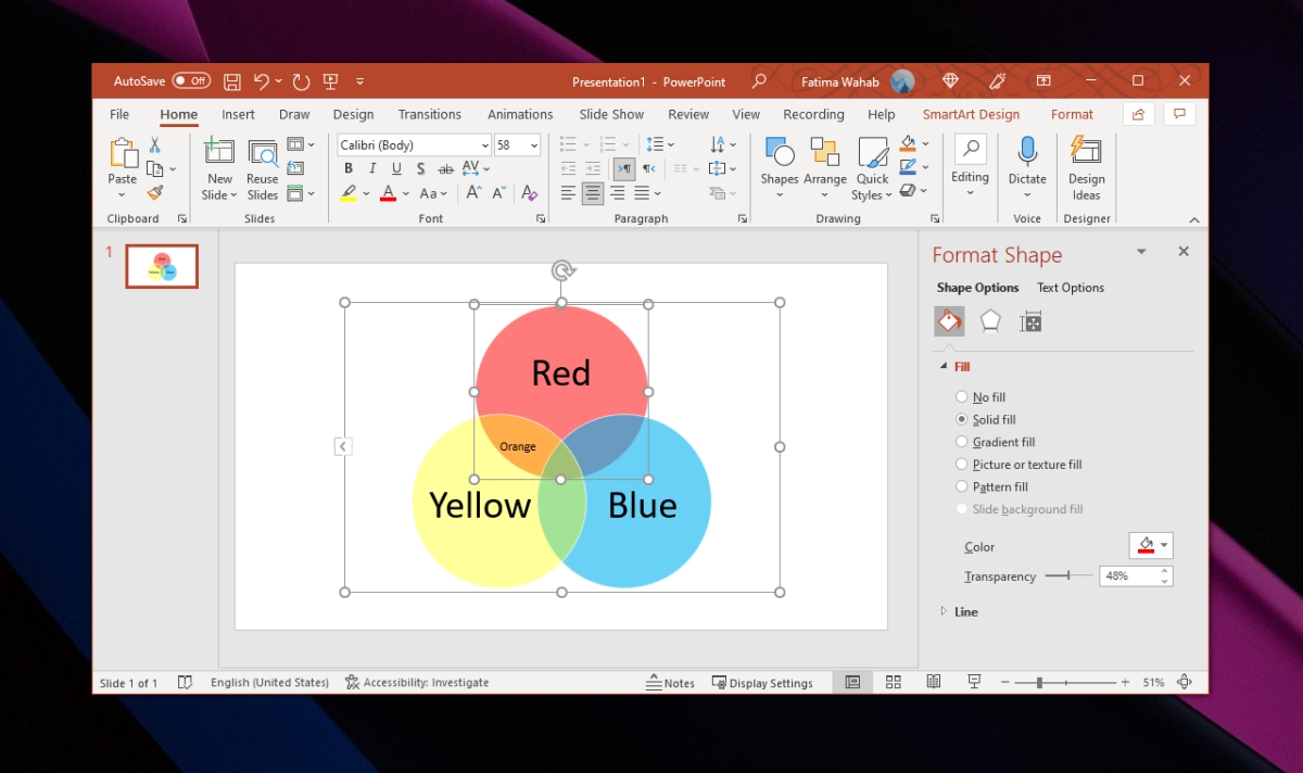 Cómo crear un diagrama de Venn en PowerPoint - ES Atsit