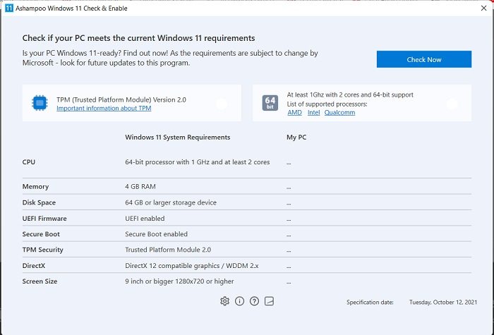 Windows 11 Check And Enable Verificará Si Su Pc Cumple Con Los Requisitos De Hardware Es Atsit 5117