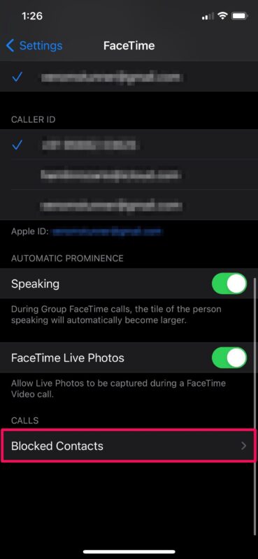 Kuinka estää Facetime-soittajat iPhonessa ja iPadissa