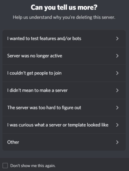 Discord Feeback