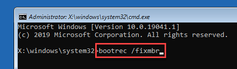 Bootrec Fixmbr Min