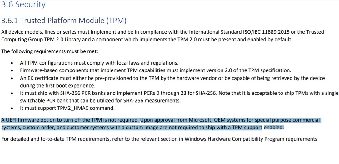 Microsoft TPM-asiakirja