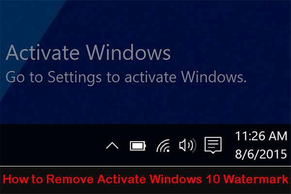 Poista Aktivoi Windows 10-vesileima