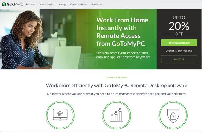 Logiciel GoToMyPC Remote Desktop pour Mac Capture d'écran