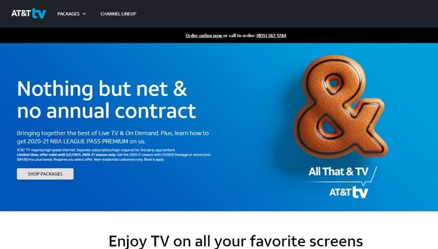 AT&T Site Web TV