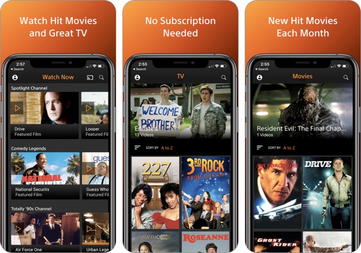 Crackle-Films, TV iPhone et Application iPad