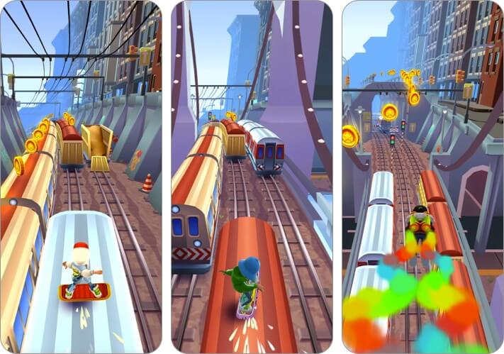 Subway surfers capture d'écran du jeu iPhone et iPad