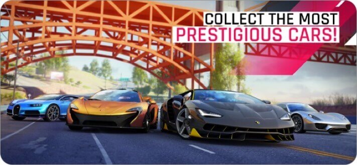 Capture d'écran du jeu iPhone asphalt 9