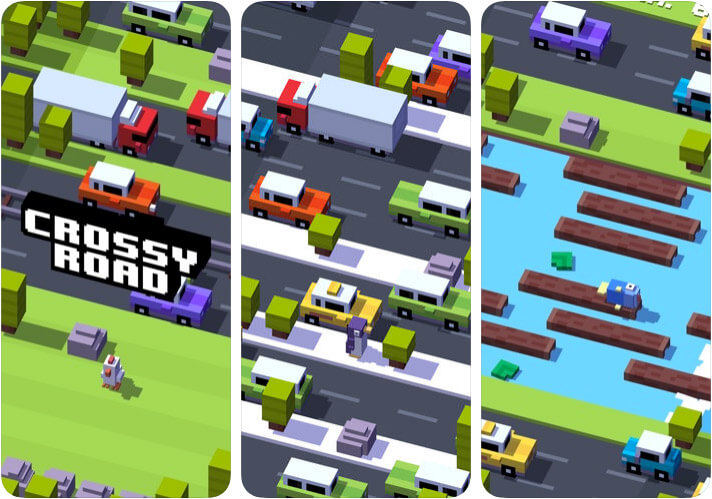 Crossy Road Capture d'écran du jeu d'arcade sur iPhone et iPad