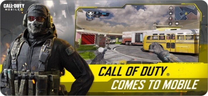 Capture d'écran du jeu iPhone Call of Duty Mobile