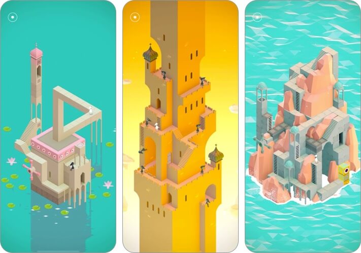 Monument valley capture d'écran du jeu iPhone et iPad