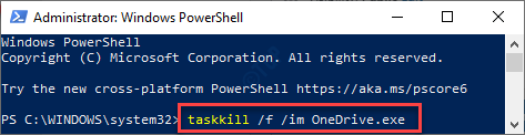 Task Kill Onedrive