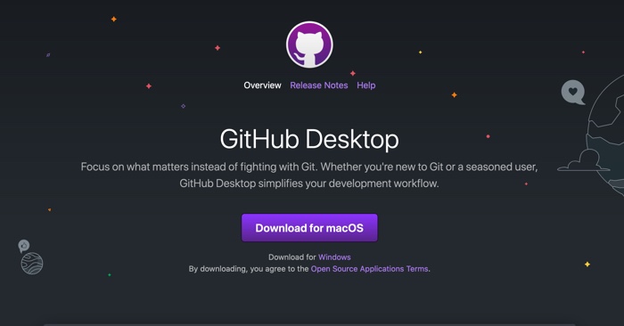 Installation de Git pour macOS Wi th GitHub Desktop