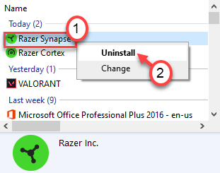 Razer Uninstall Min