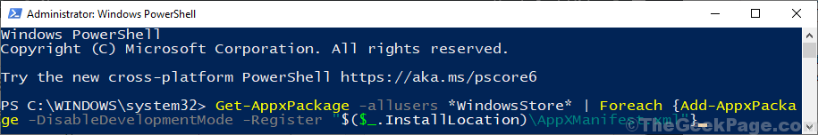 Powershell Install Store Again