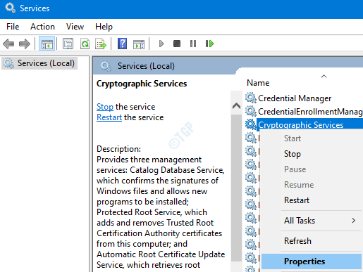 Services cryptographiques
