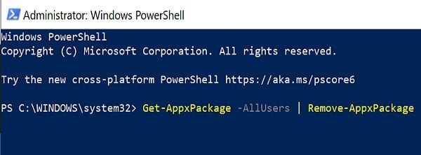 hide bloatware powershell