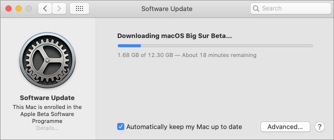 télécharger macos big sur public beta sur mac