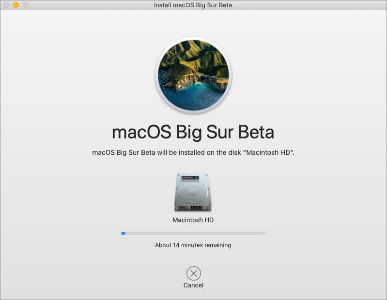 installation de macos bug sur public beta sur mac
