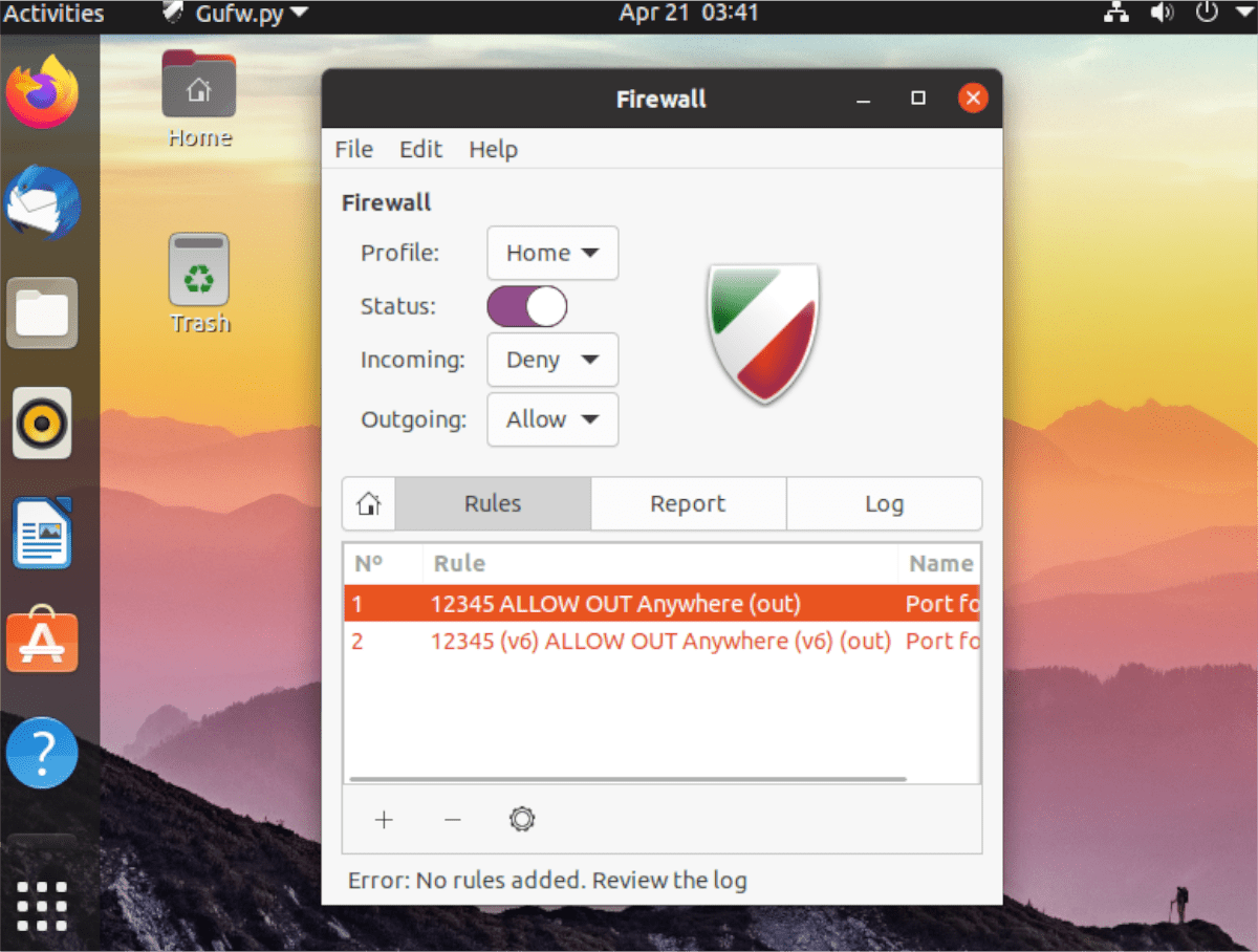 port forward sur Ubuntu