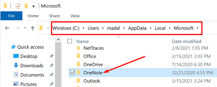 onenote-cache-folder