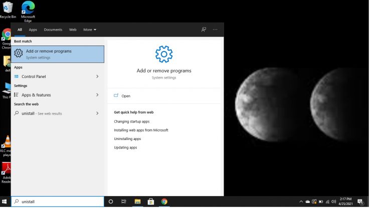 Windows 10 ajoute ou supprime des programmes