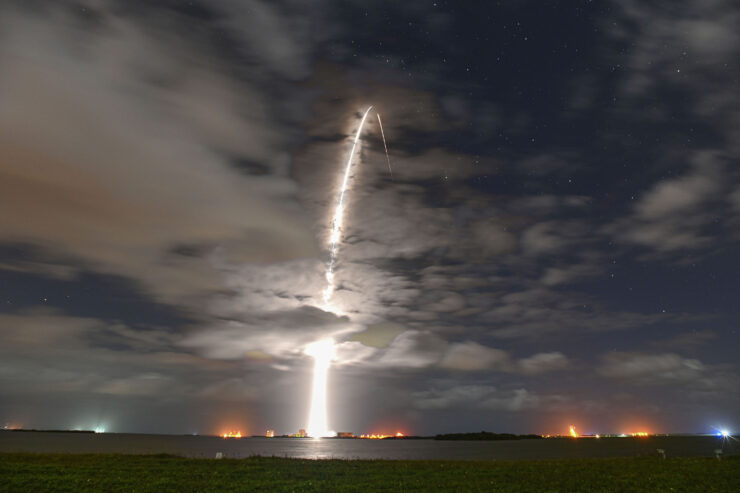 Lancement du satellite SpaceX Starlink