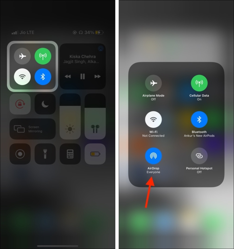 Activer la visibilité AirDrop sur iPhone