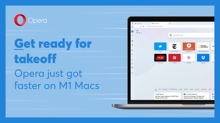 Navigateur Web Opera mis à jour pour les Mac M1