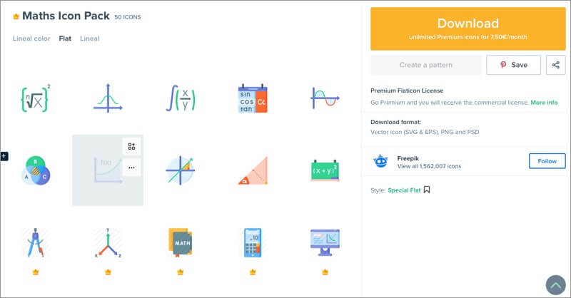 Packs d'icônes de thèmes mathématiques pour iPhone et ipad