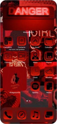Pack d'icônes rouge rubis pour iPhone et iPad