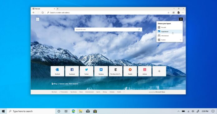 Mise à jour des onglets de partage Microsoft Edge