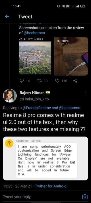 realme-8-pro-aod-support-response