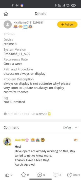 realme-8-aod-devs-working